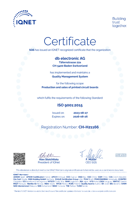 certificate iqnet